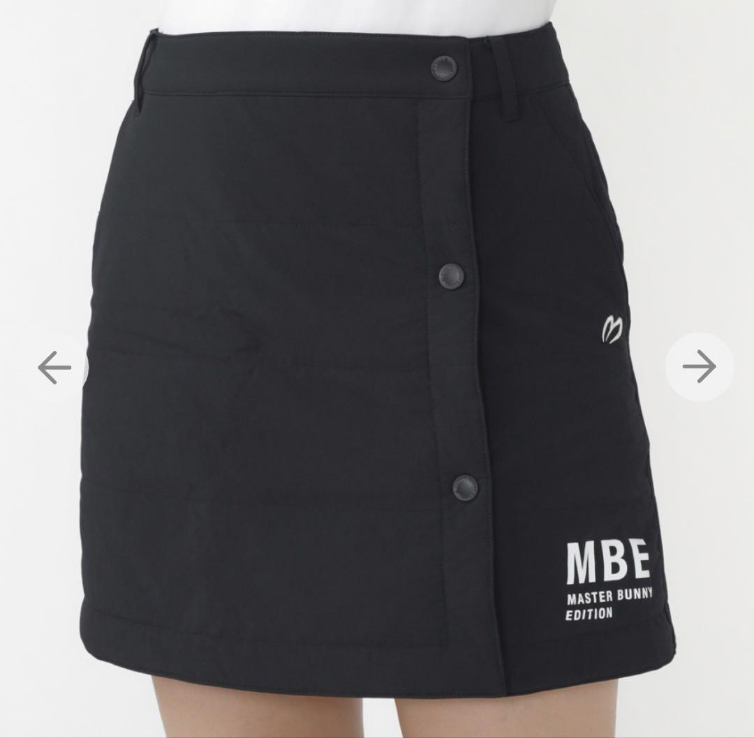 新品・未使用 マスターバニー　ストレッチタフタ 中綿スカート　ブラック