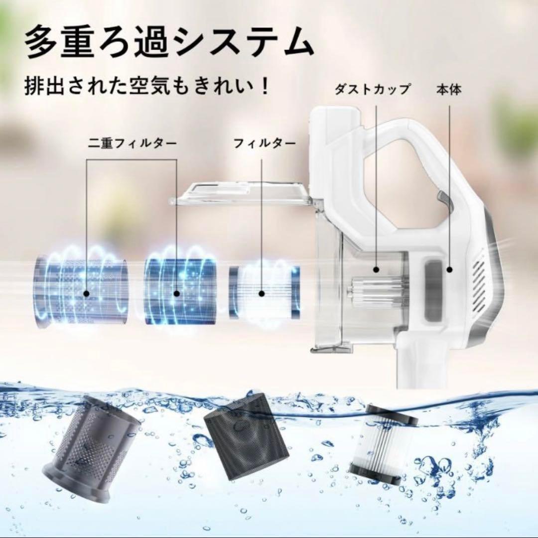 ❤️1点限り❤️ コードレス掃除機 サイクロン 14000pa PSE認証