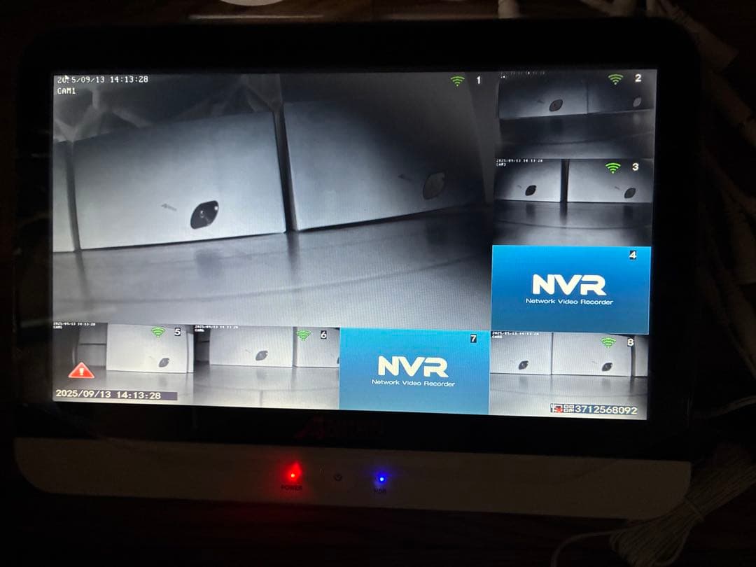 新品ANRAN防犯カメラ無線ダブルアンテナ型8chセットモニター付HDD無し