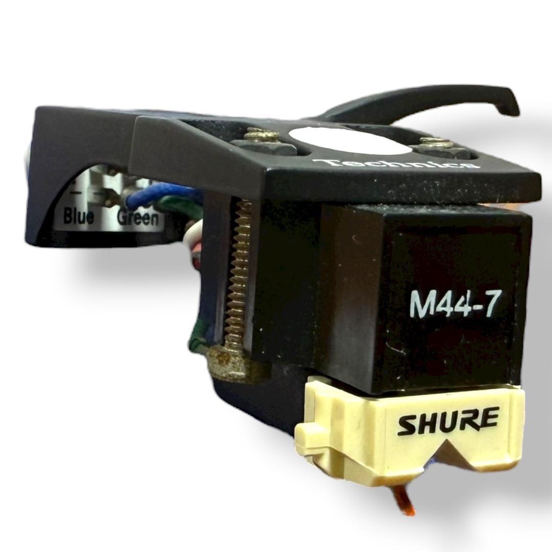 ☆良品 テクニクス SHURE M44-7 ヘッドシェル付 フォノカートリッジ針
