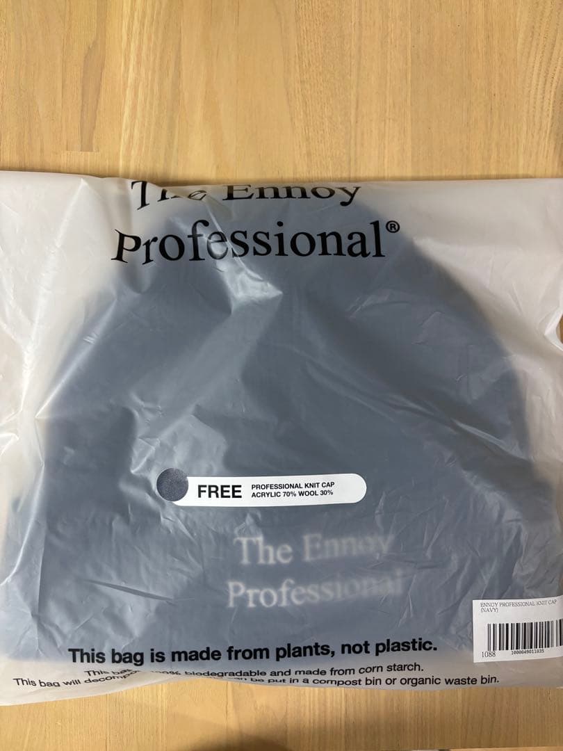 ennoy ニット帽 ネイビー