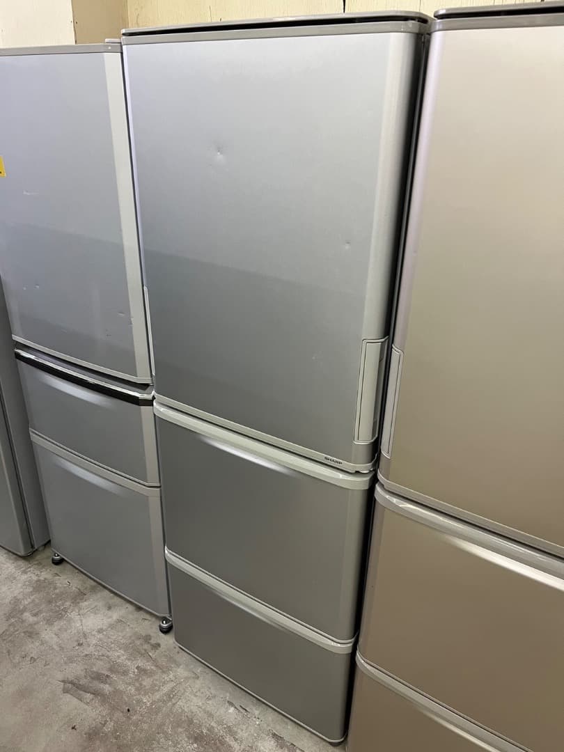 2016年式 350L シャープ 冷蔵庫 SJ-WA35B-S