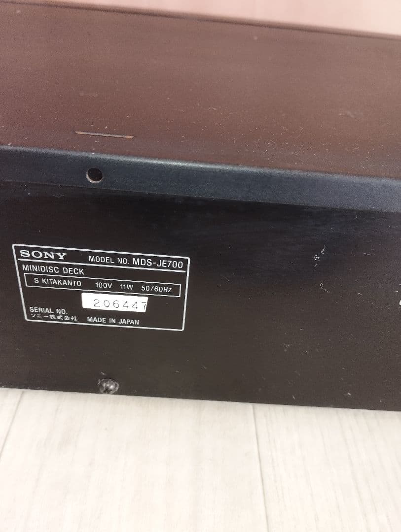 SONY ソニー MDS-JE700 MDデッキ