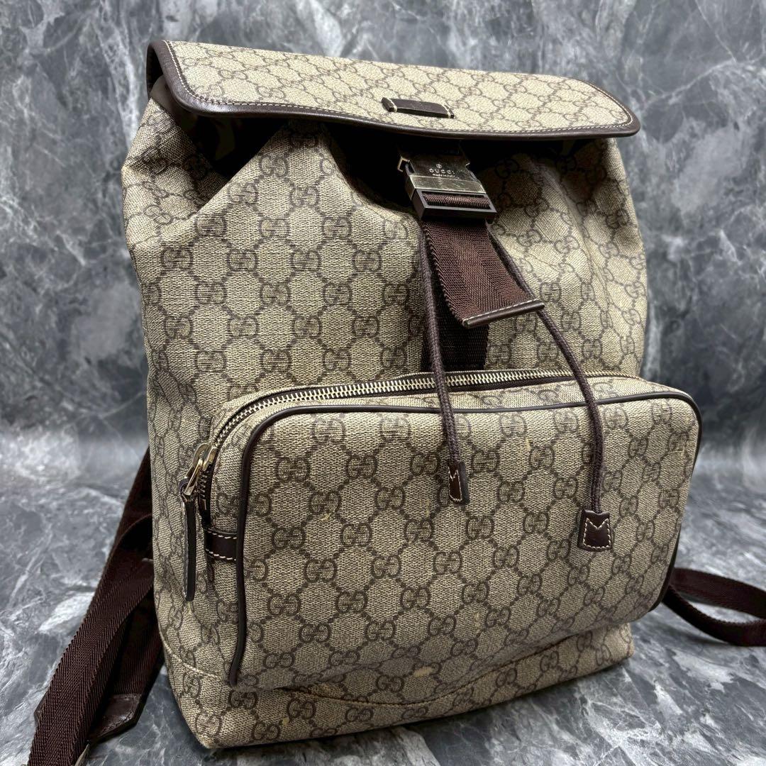 希少✨グッチ リュック ggスプリーム バックパック PVC 246103