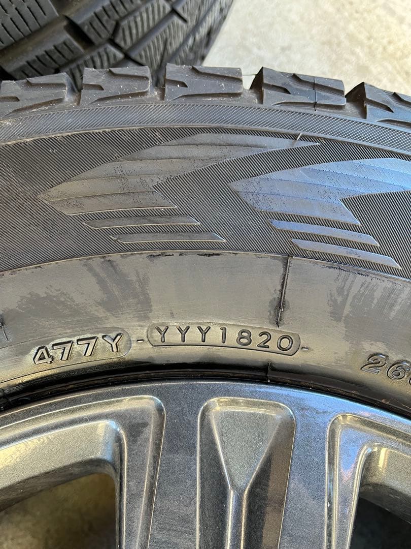 【中古】YOKOHAMA 20年16インチG075スタッドレスiceGUARD