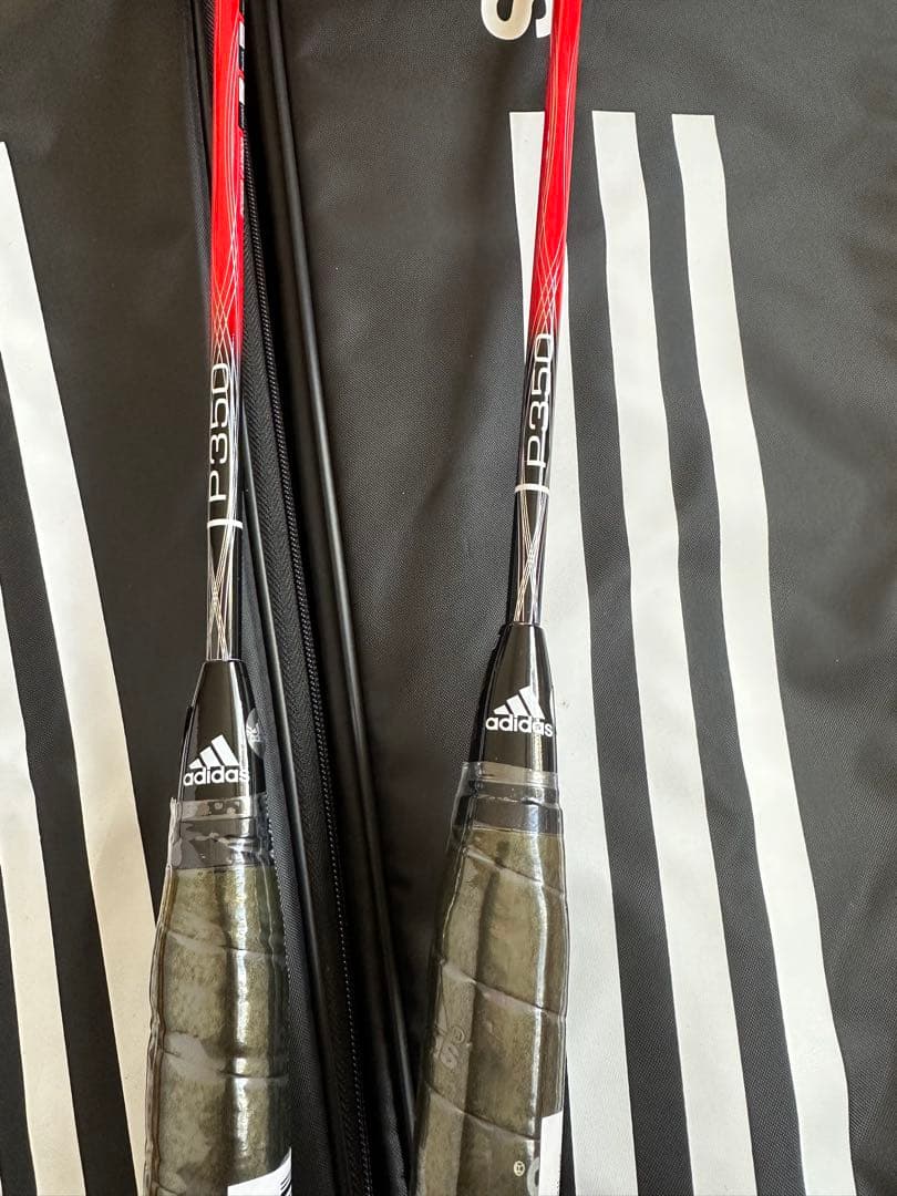 adidas P350＊4本、F300＊4本、E100＊2本