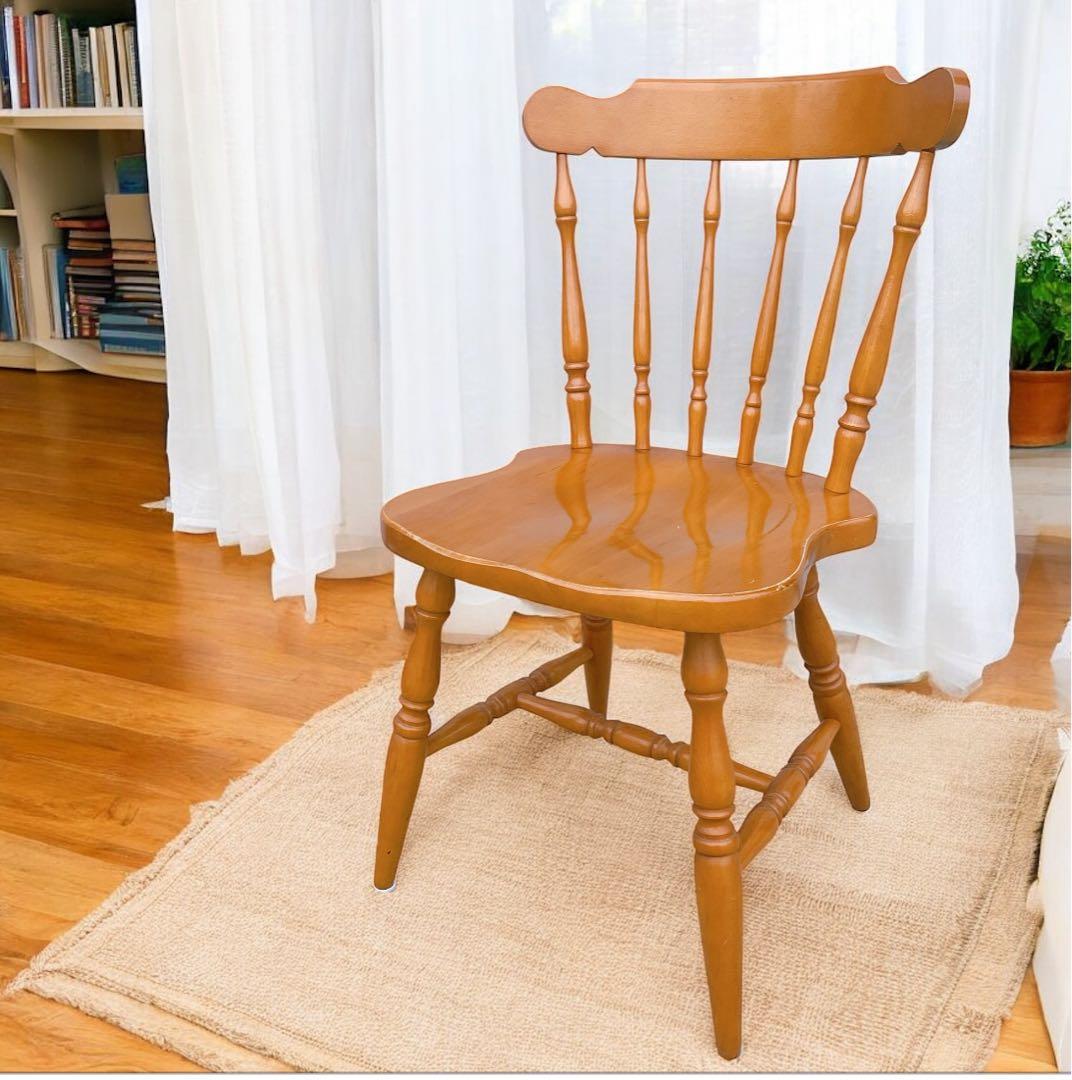 【美品送料込】飛騨産業 ヒダサンギョウ キツツキマーク ウィンザー チェア