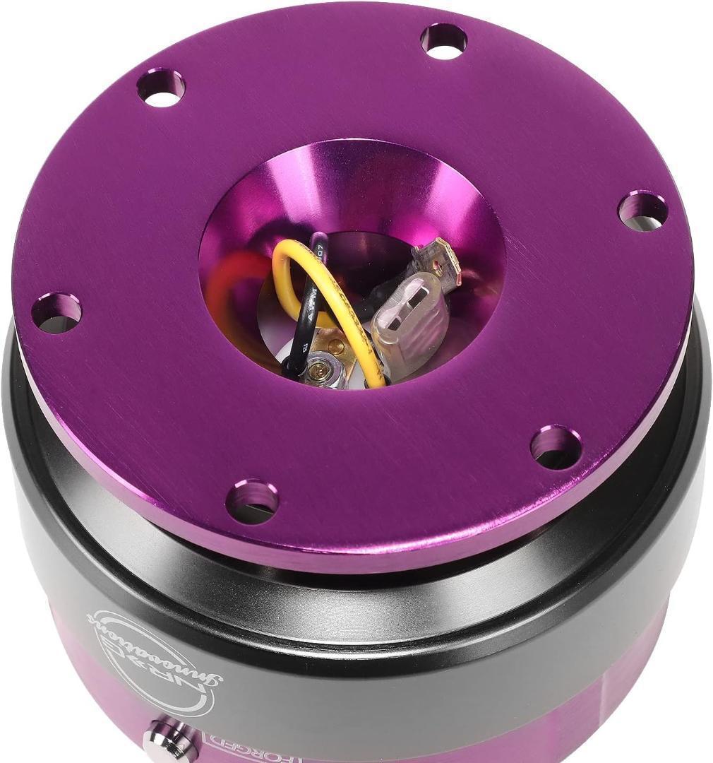 NRG クイックリリース 紫 SRK-200PP-TI チタン ステアリング