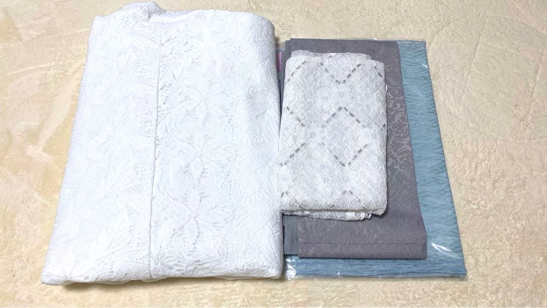 レース 浴衣 しらたま 4点 着物 和服
