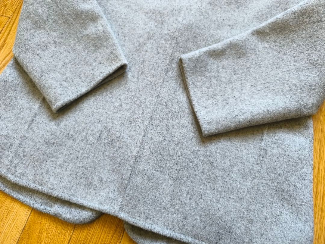 MUJI Labo カシミヤ混ジャケット L ライトグレー