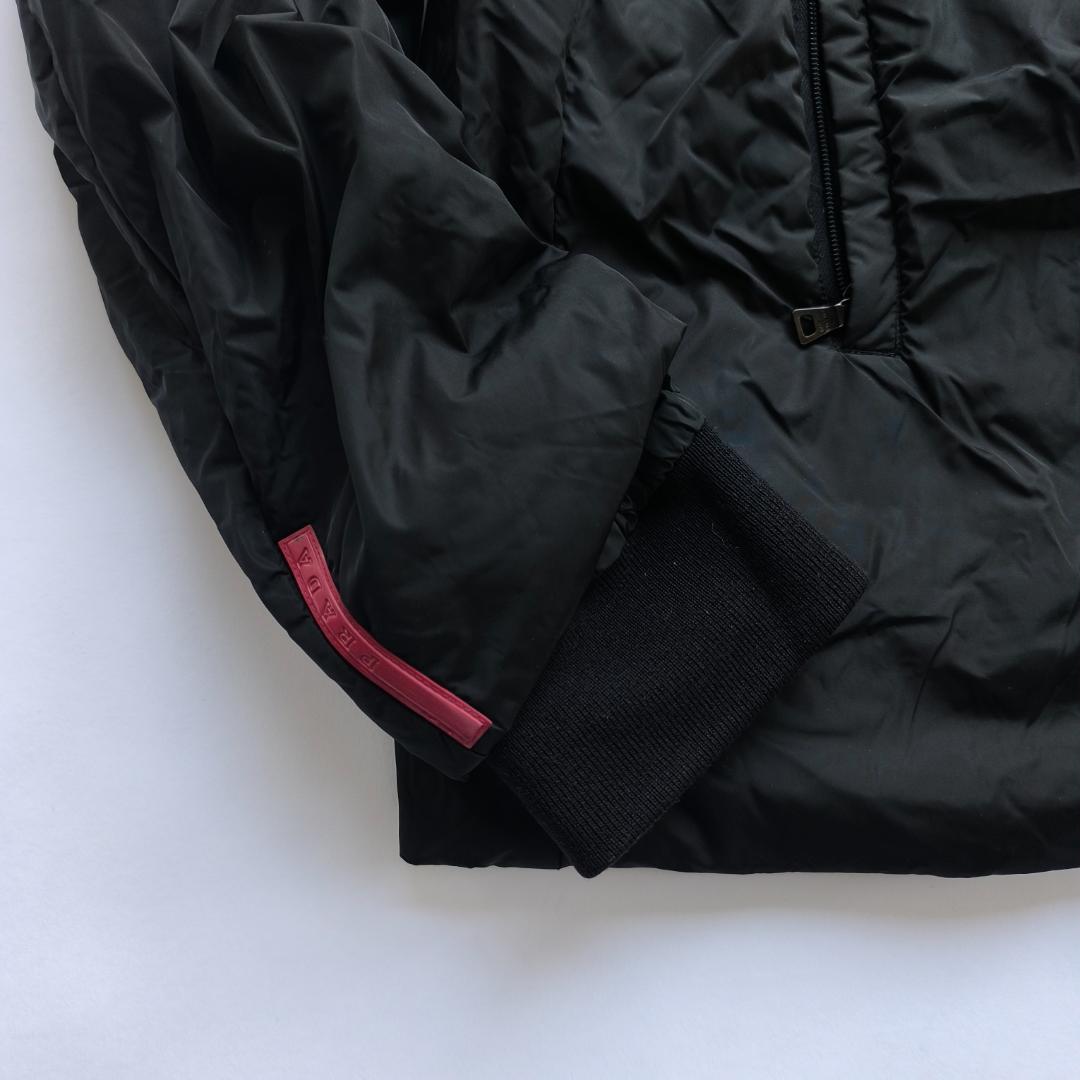 PRADA SPORTS　ウールリブ襟付き　中綿ダウンコート
