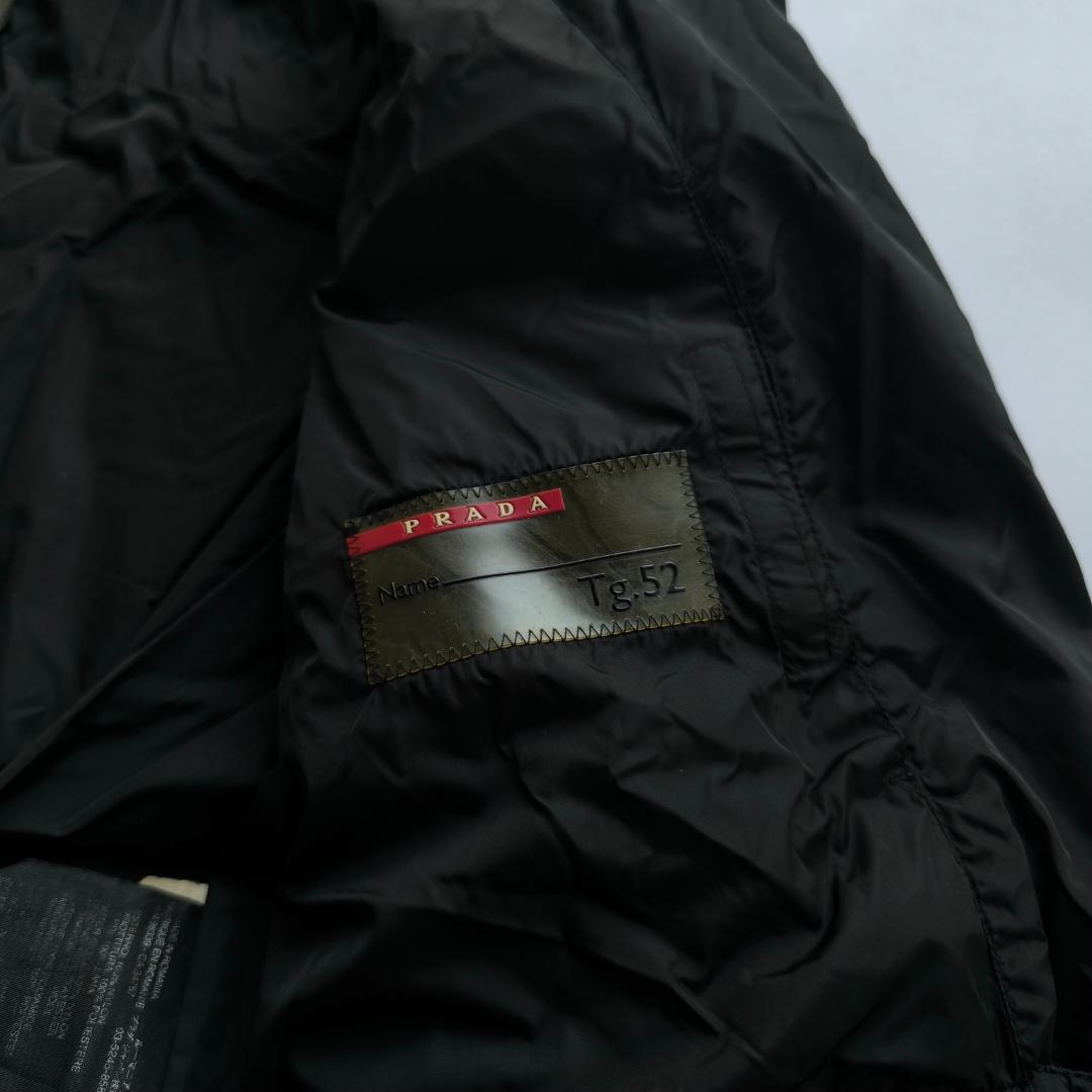 PRADA SPORTS　ウールリブ襟付き　中綿ダウンコート