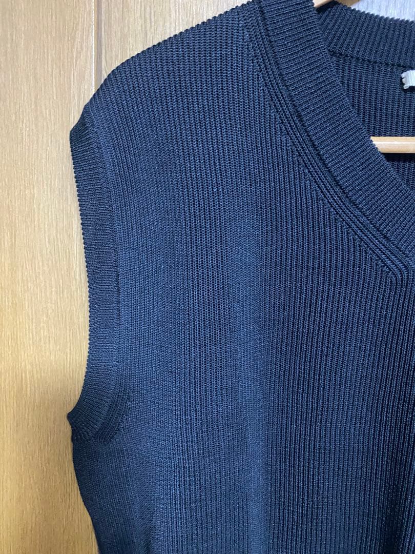 25SSAURALEEFLATYARN RIB KNIT VEST美品❗️