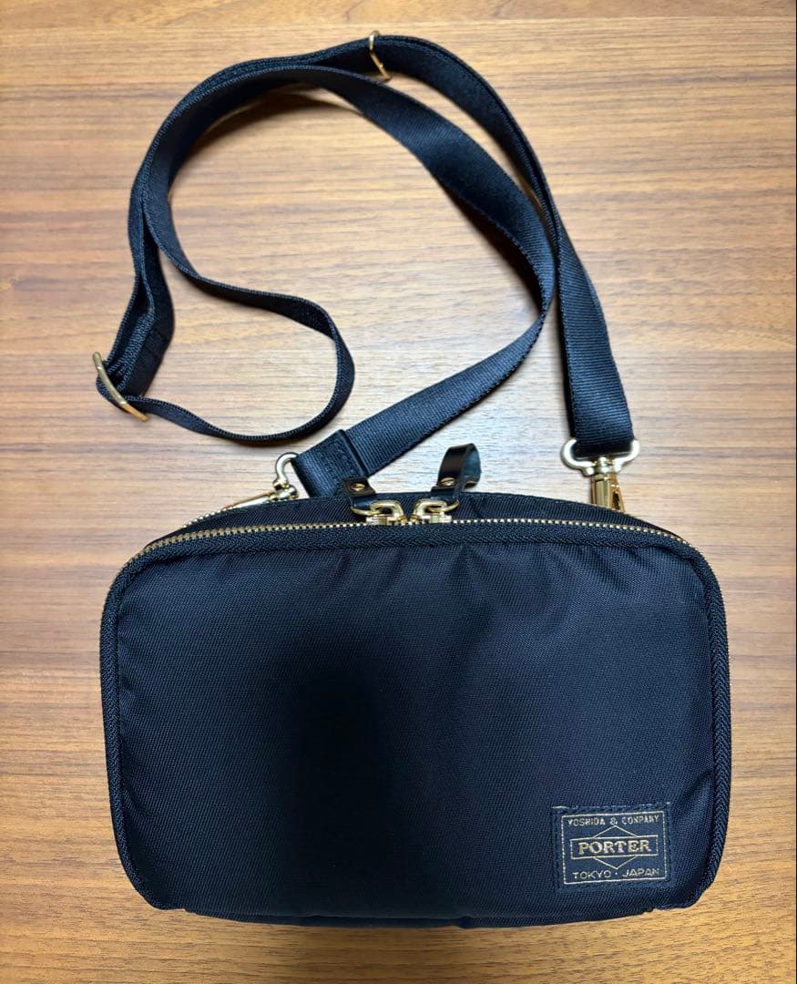 ポーター シア ウォレットショルダーバッグ 吉田カバンSHEA ブラック