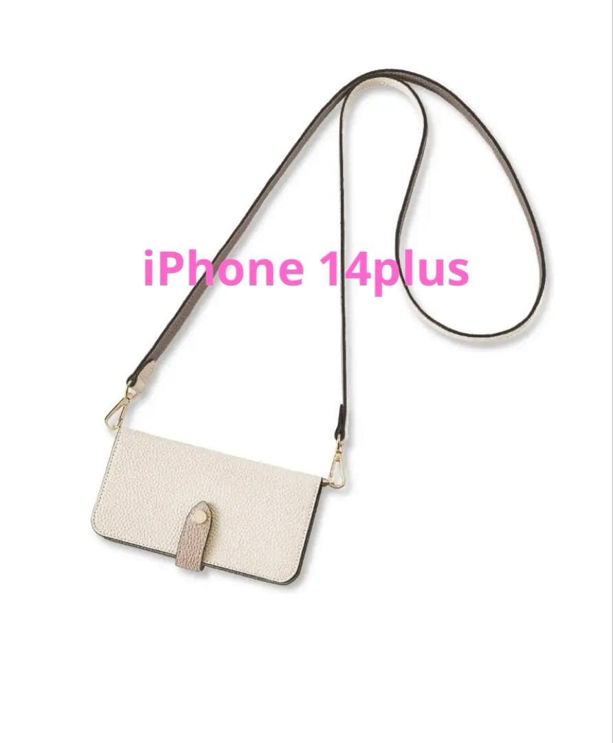 iPhone14Plusベルテッドダイアリー　ボナベンチュラ ストラップ付　希少