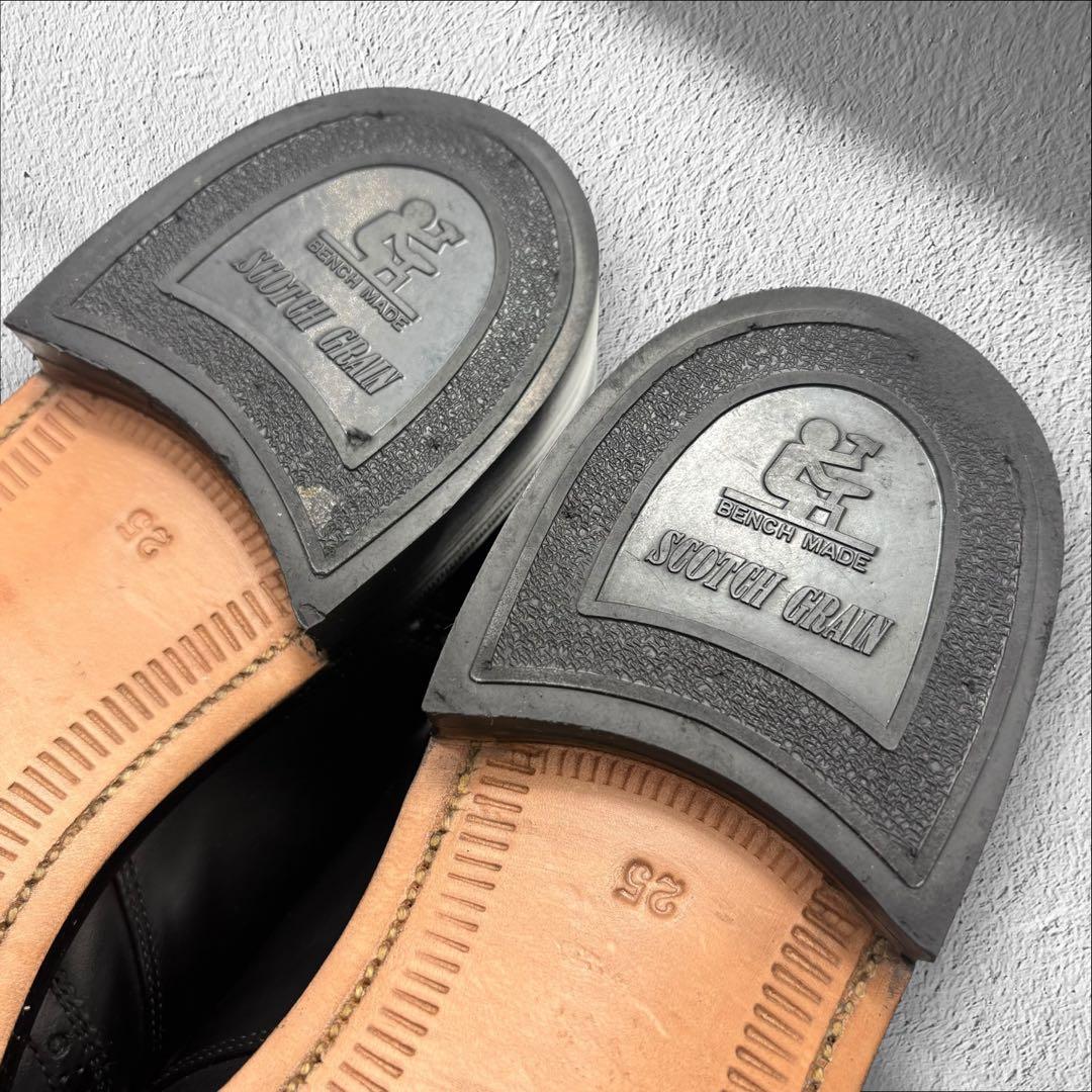 【美品】SCOTCH GRAIN シングルモンク　ウィングチップ　メダリオン