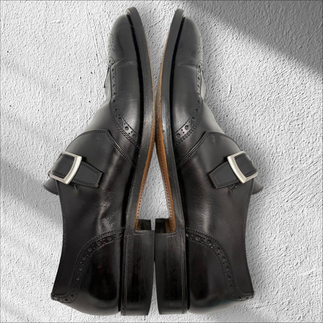 【美品】SCOTCH GRAIN シングルモンク　ウィングチップ　メダリオン