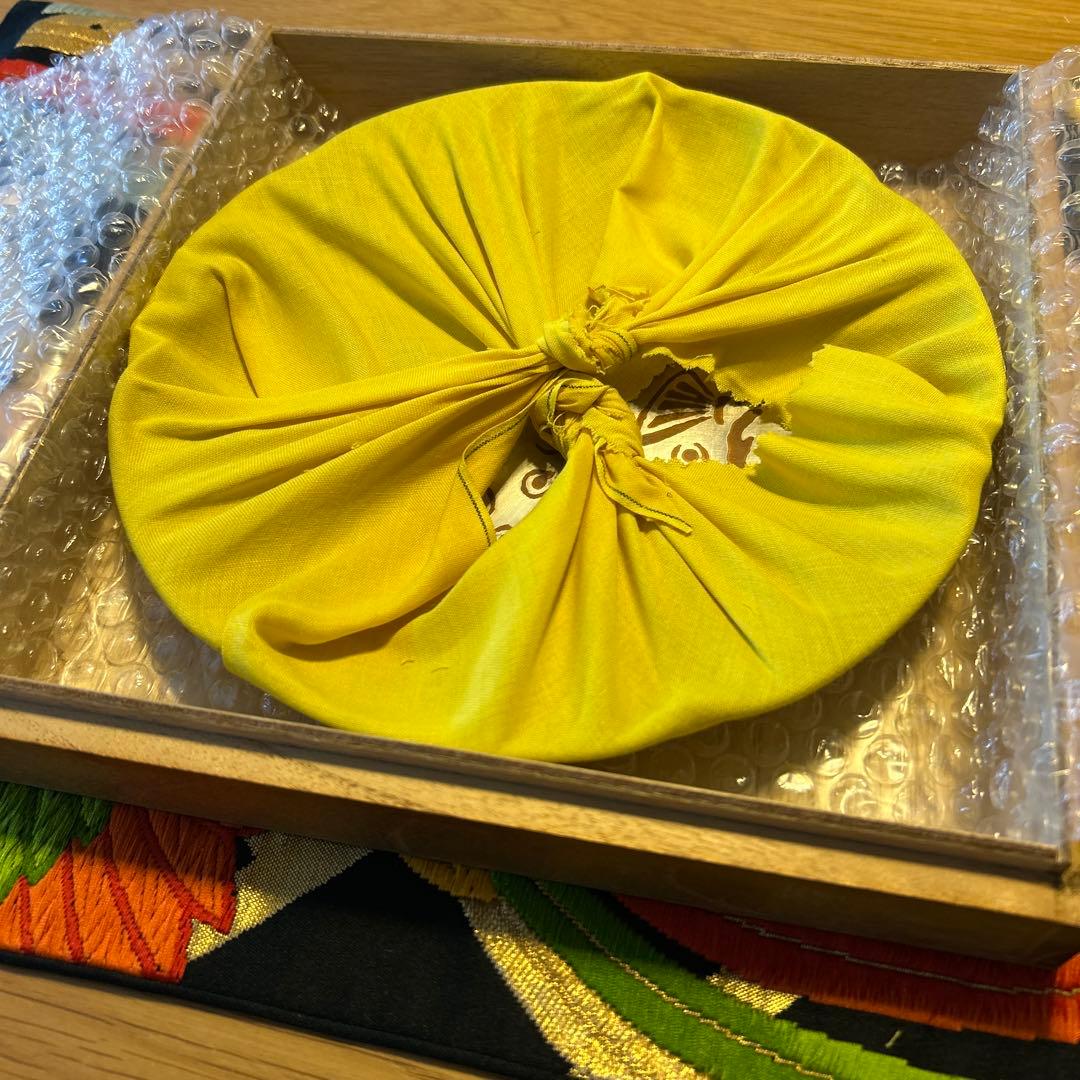 銅製　菓子皿　鎚起銅器　金属工芸品　ふぐ模様