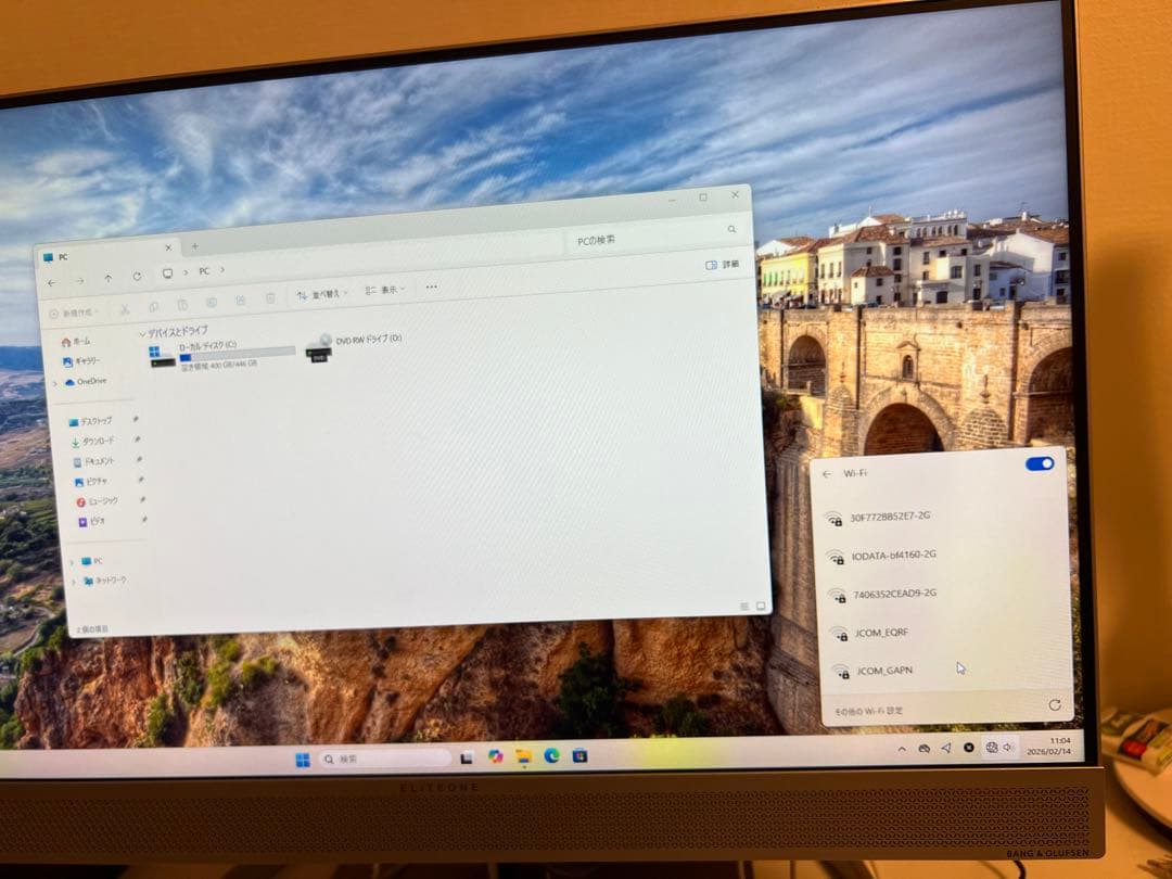 Windowsデスクトップ HP EliteOne 800 G4 All-in-One/CT 16G 480