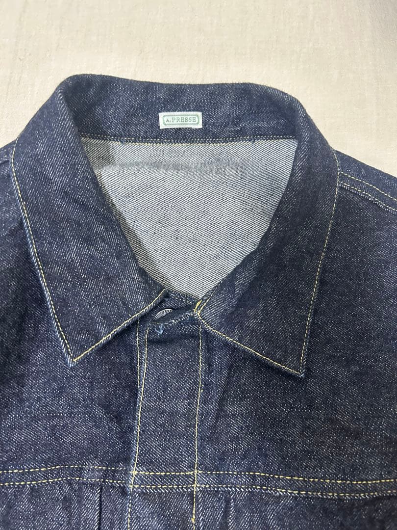 ジャケット・アウター A.PRESSE 24aw 1st Type Denim Jacket 46