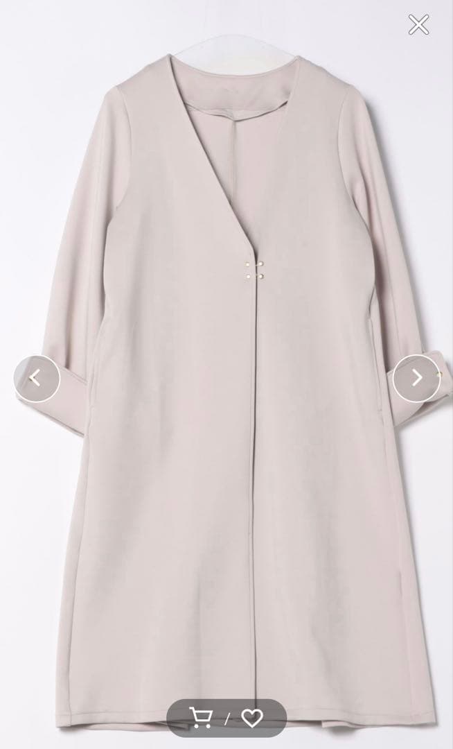 12Twelve Agenda ストレッチダンボールフレアラインコート