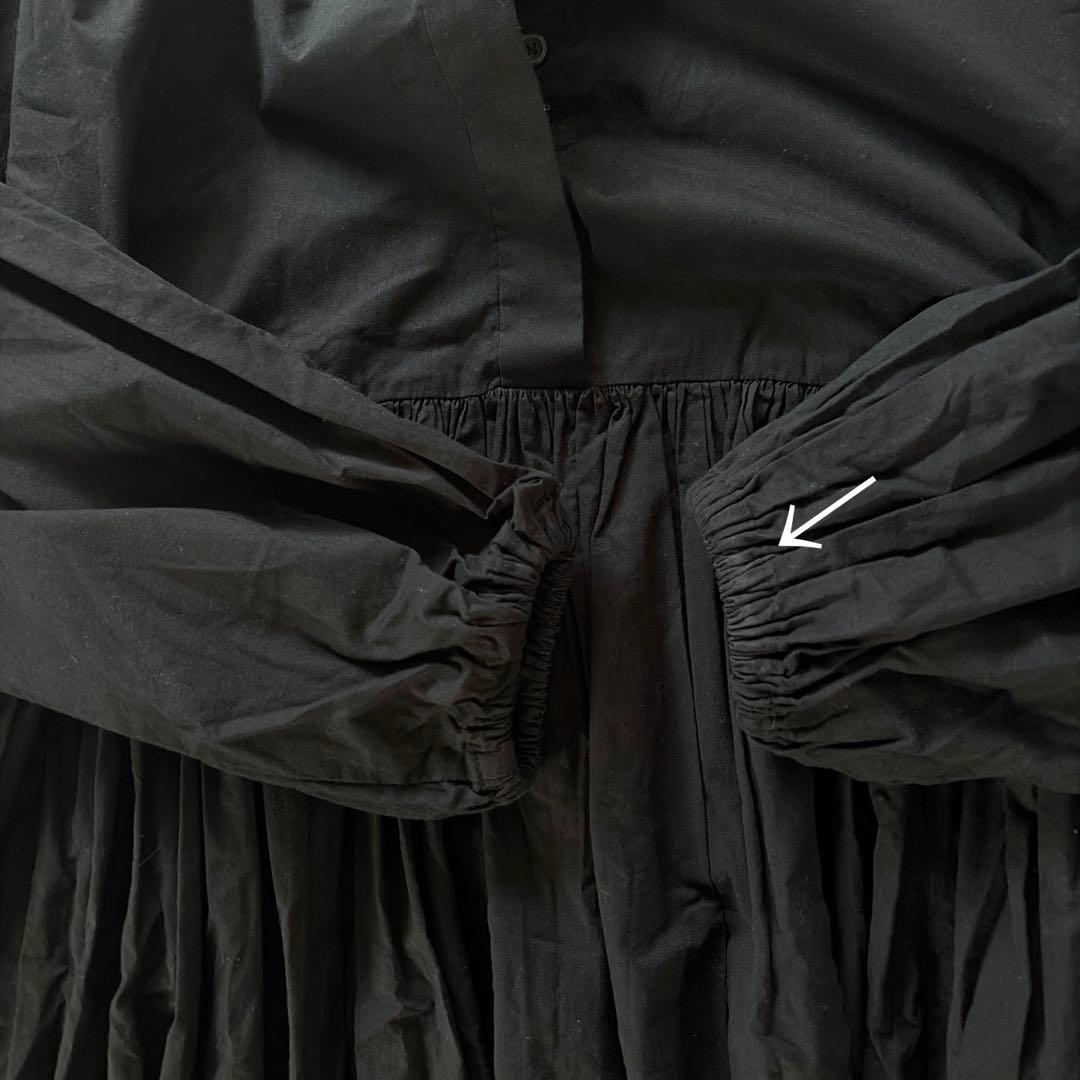 【美品】BEARDSLEY ギャザーワンピース　ブラックサイズ1