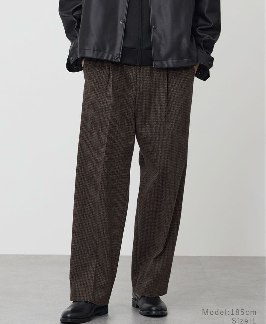 プレシャスニットメルトンワイドパンツ