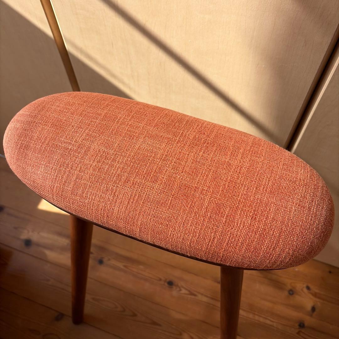 ナガノインテリア オレンジ コッぺ キッチン スツール 木製