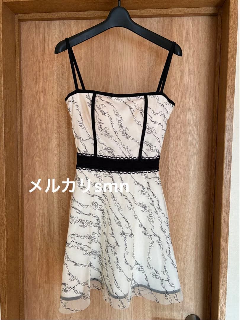 rans キャミドレス　S フレア　ホワイト