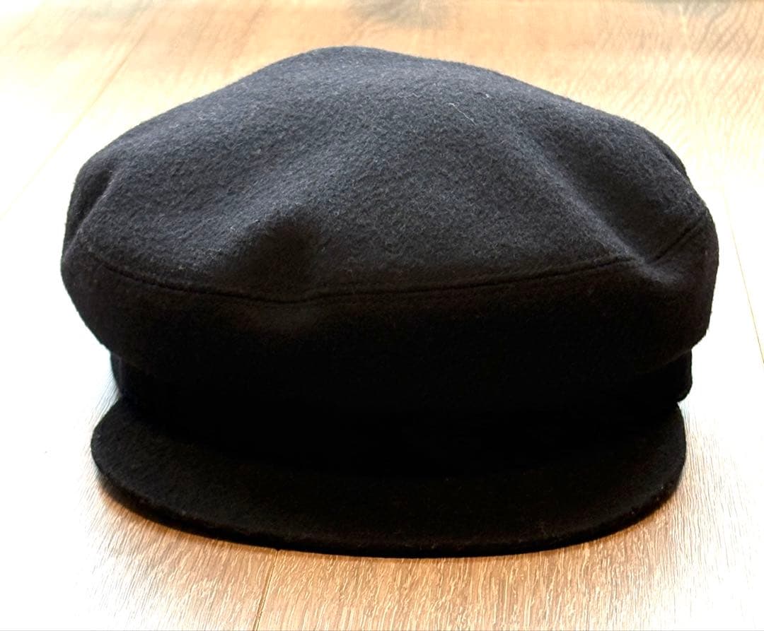 エルメス HERMES ブラックキャスケット ウール100% 美品 57cm