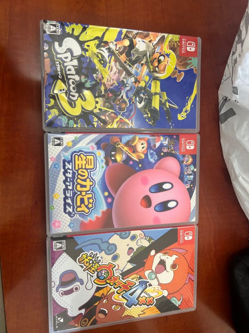 Switchソフト3本セットスプラトゥーン3星のカービィ妖怪ウォッチ4