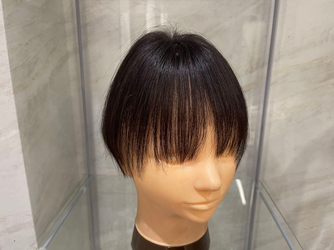 ナチュラルブラック100%レミー毛バランス調整済み部分ウィッグ(予約商品)