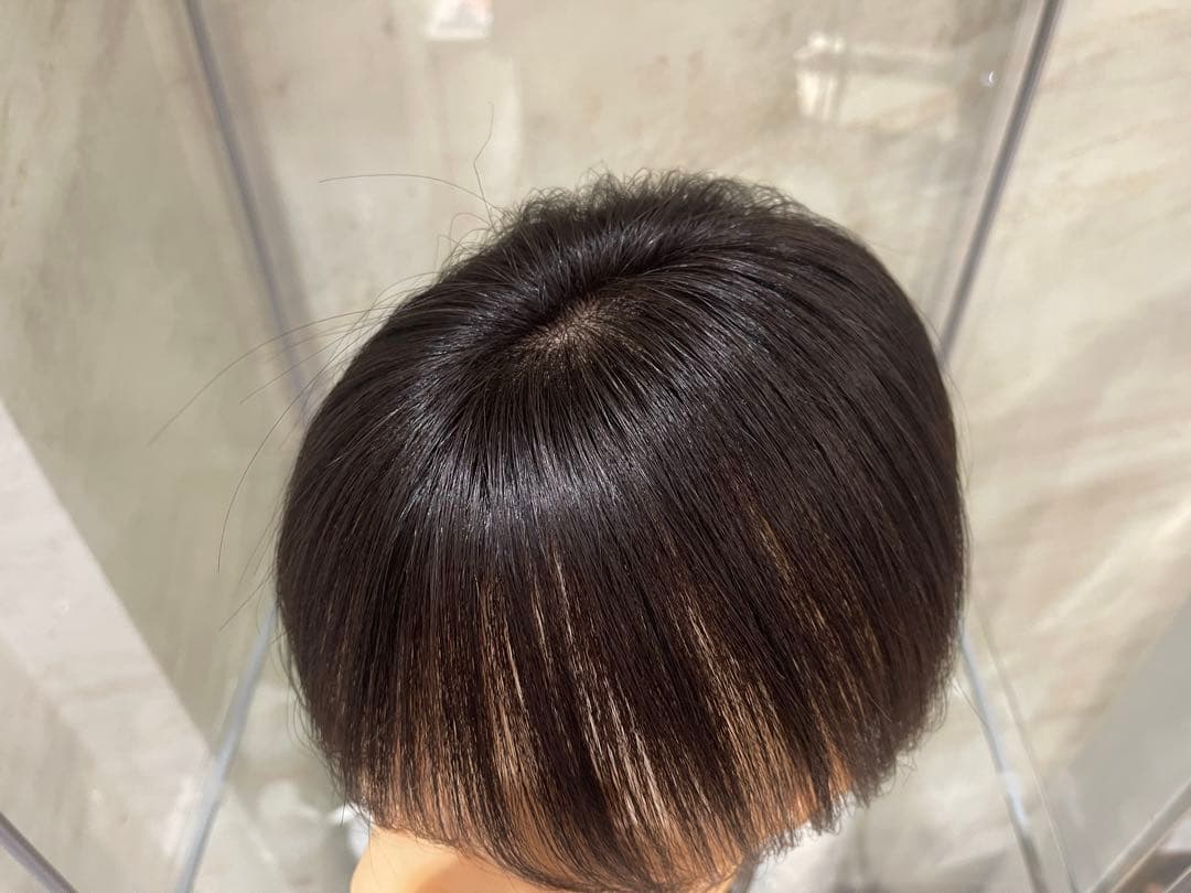 ナチュラルブラック100%レミー毛バランス調整済み部分ウィッグ(予約商品)