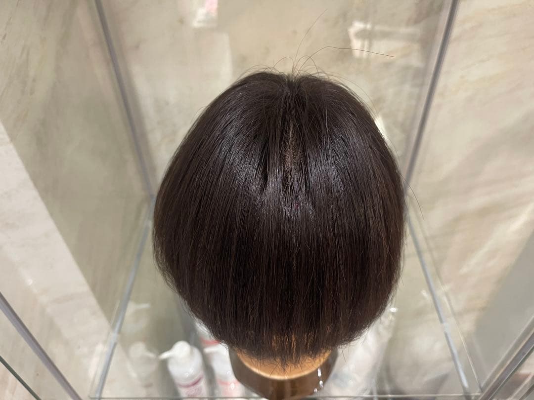 ナチュラルブラック100%レミー毛バランス調整済み部分ウィッグ(予約商品)