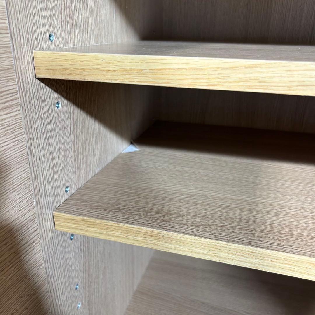 MUJI 無印良品 木製キャビネット 木扉 オーク材 収納家具 G058