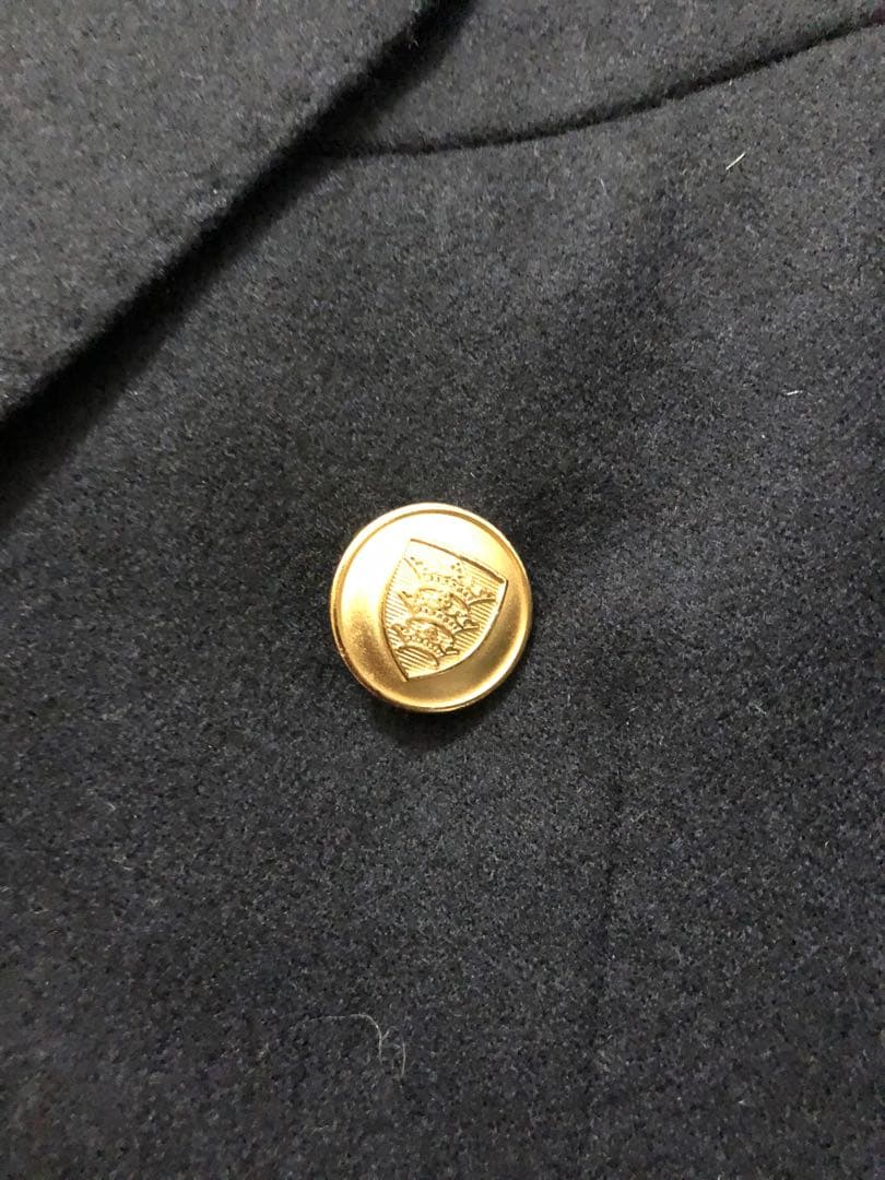 【超美品】BEAMS Fビームスエフ金ボタンネイビーダブルジャケット44秋冬