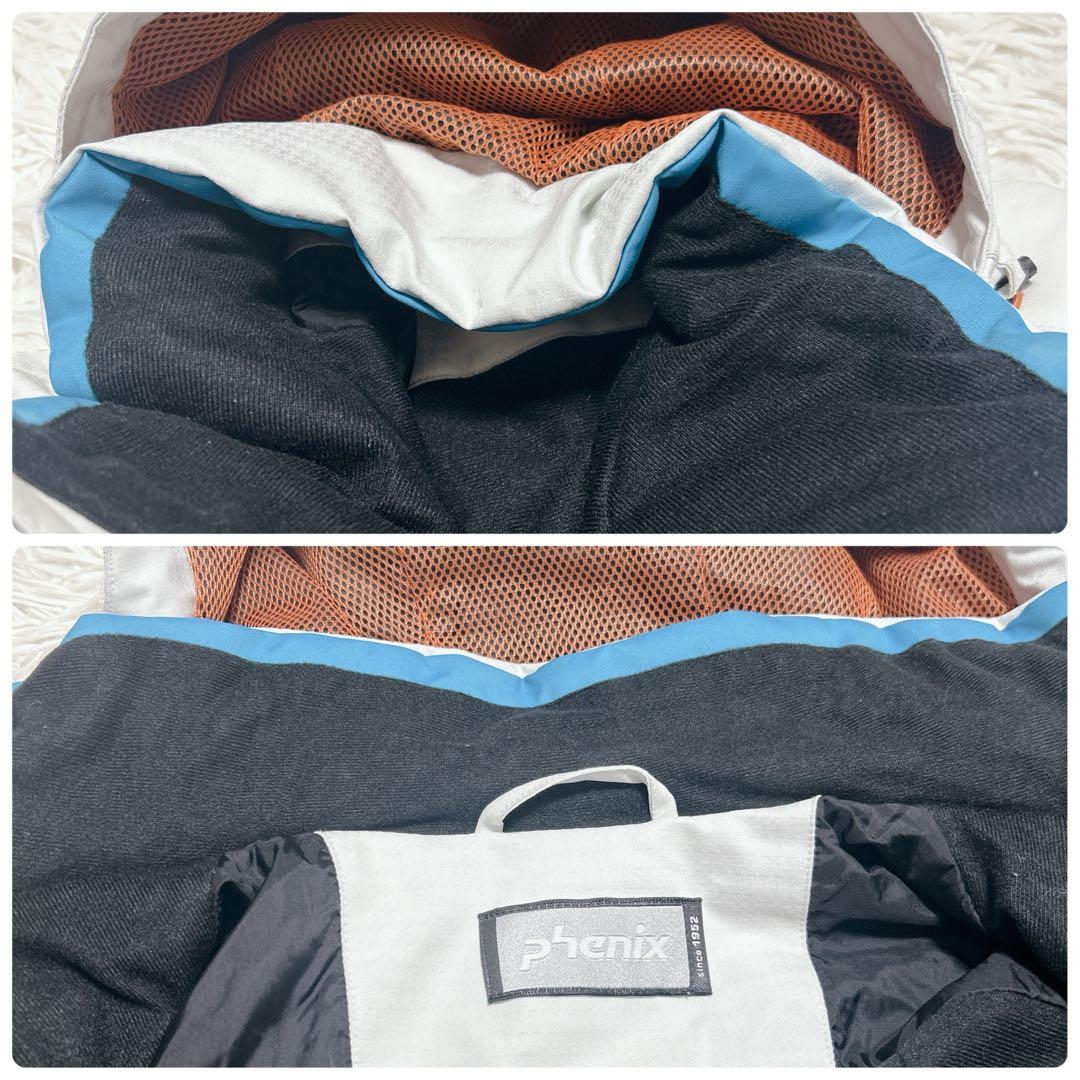 PHENIX スキーウェア 上下セット メンズ Lサイズ ホワイト×ブラック