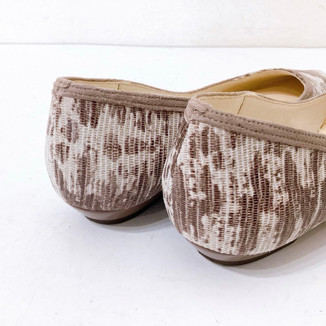 極美品✨オゥバニスター ボロネーゼ ポインテッドトゥ フラットパンプス 37