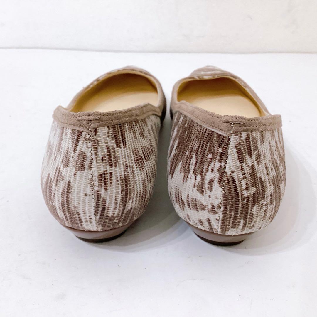 極美品✨オゥバニスター ボロネーゼ ポインテッドトゥ フラットパンプス 37