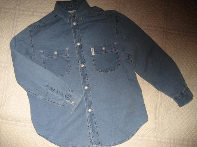 アルマーニ　デニム　ダンガリー　シャツ　男女兼用　32　B98　S　XS
