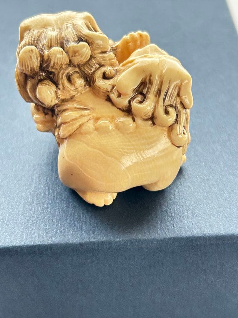 ✨【根付け】　狛犬　骨董　時代物 　⭐️古美術