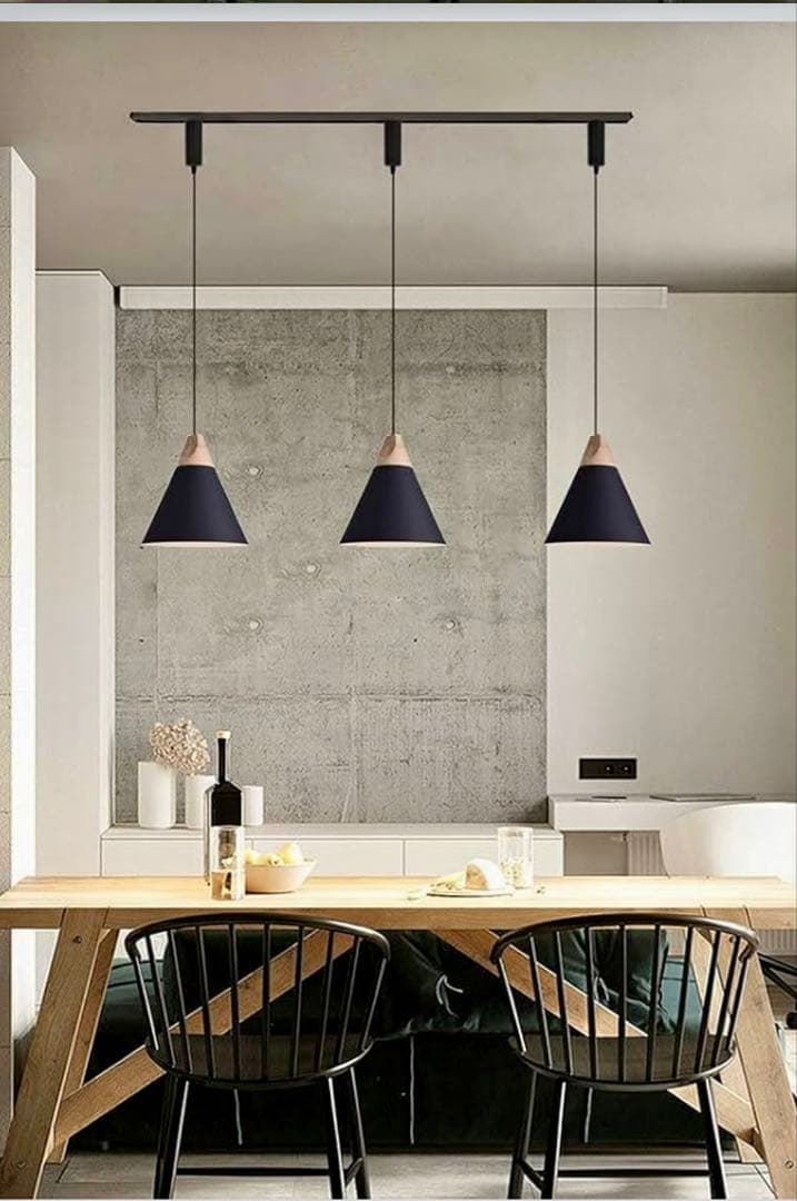 Kiven ペンダントライト ブラック E26 ダクトレール式