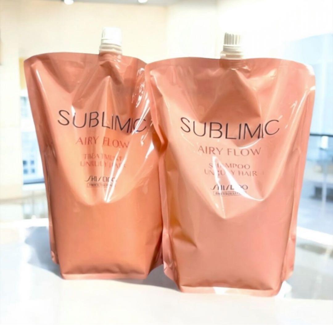サブリミックエアリーフローシャンプー 1800mLトリートメント1800g詰替用