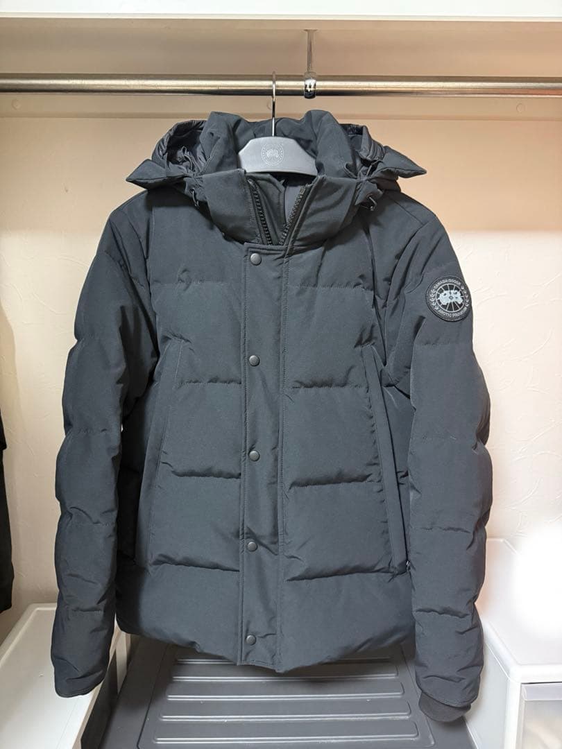 <あんしん鑑定対応> カナダグース ウィンダムパーカ　ブラックレーベル