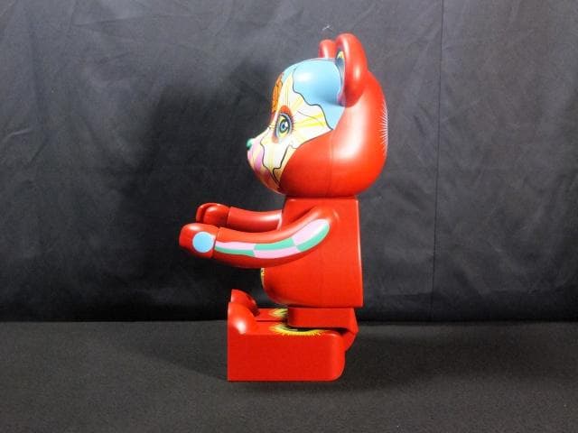 現代美術 田名網敬一　直筆サイン『BE@RBRICK 1000％赤』1205B