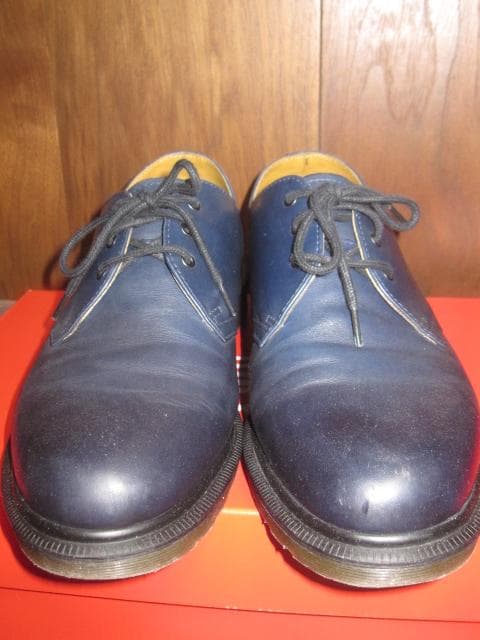 靴 Dr.Martens 1461 3 HOLE SHOE NAVY UK10