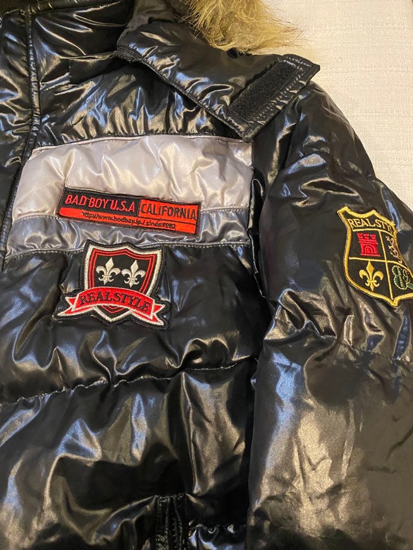 00s y2k グランジ　ファーダウン　ファー　フード　ジャケット　平成