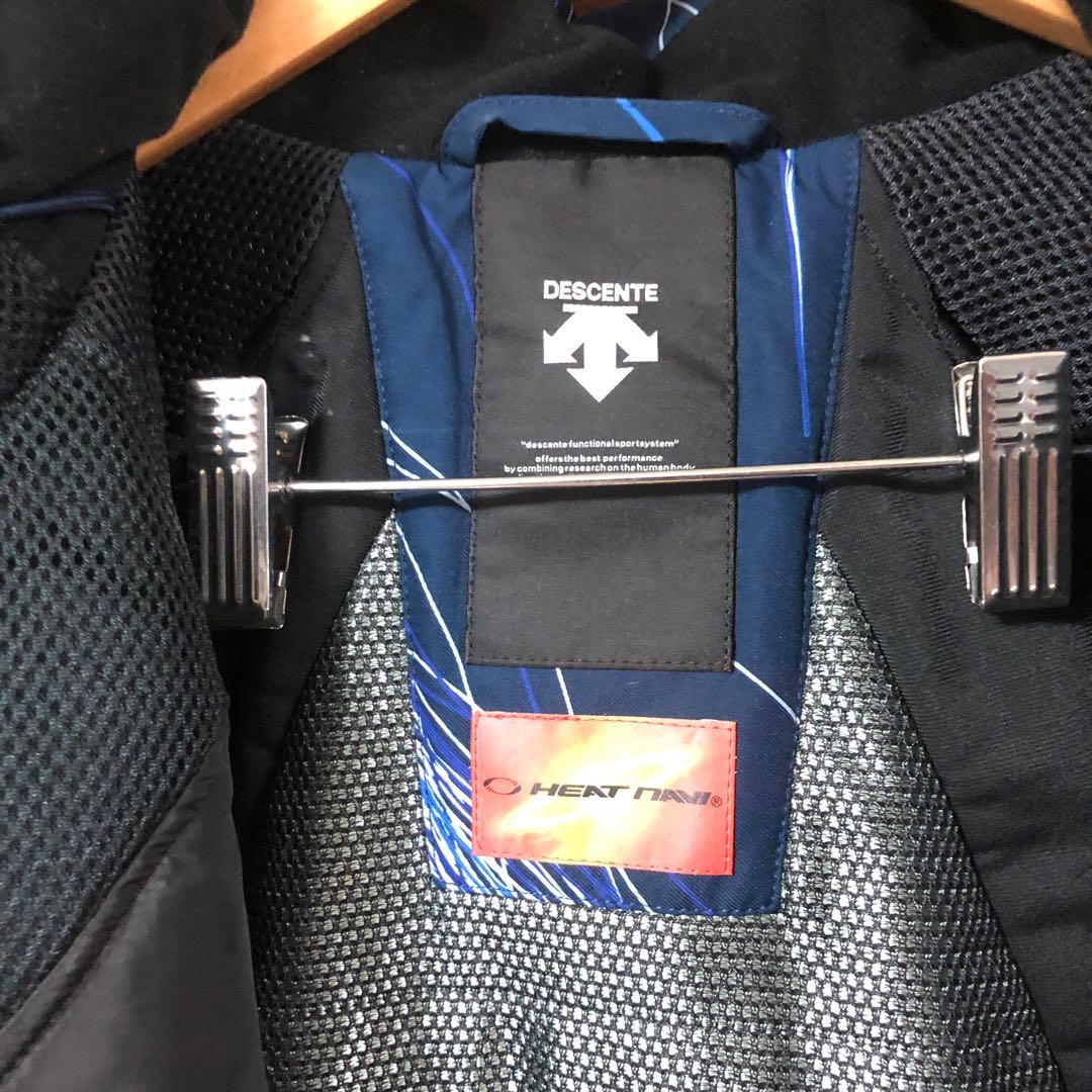 スキーウェア 男性用 ネイビー ストライプ　デサント　サイズO