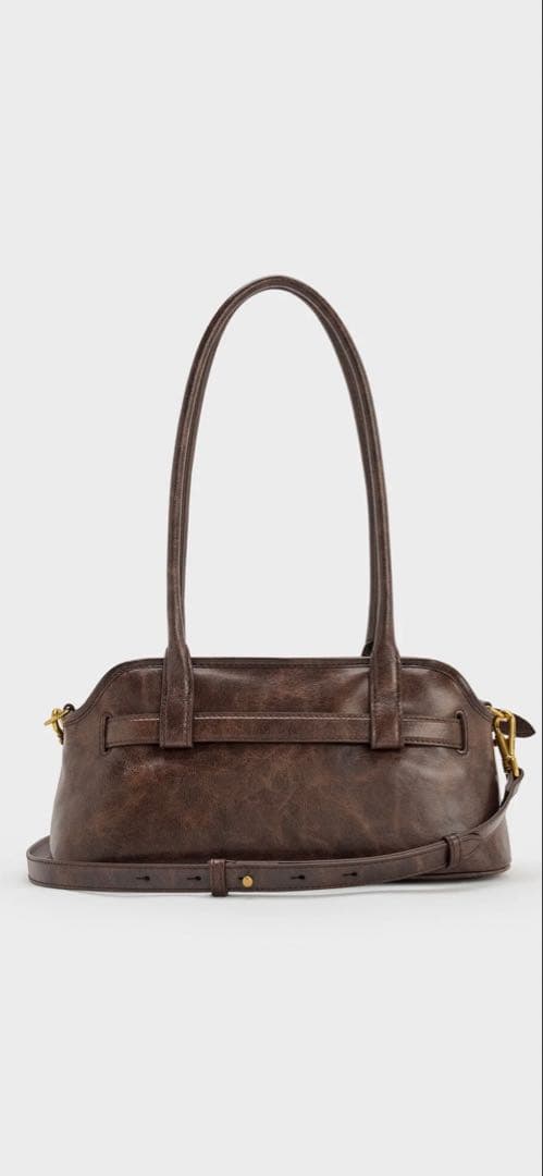 CHARLES &KEITH Victoria ショルダーバックブラウン