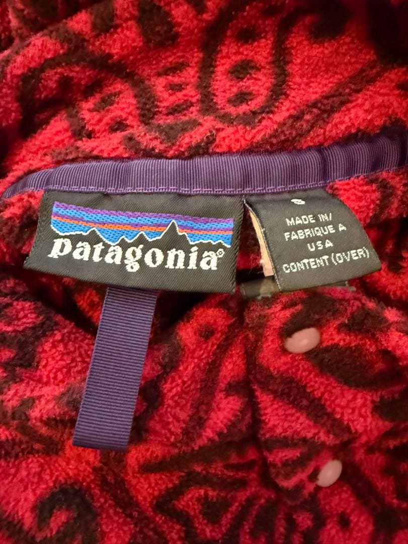 Patagonia USA製snap-T Nepal Hexagon 90s